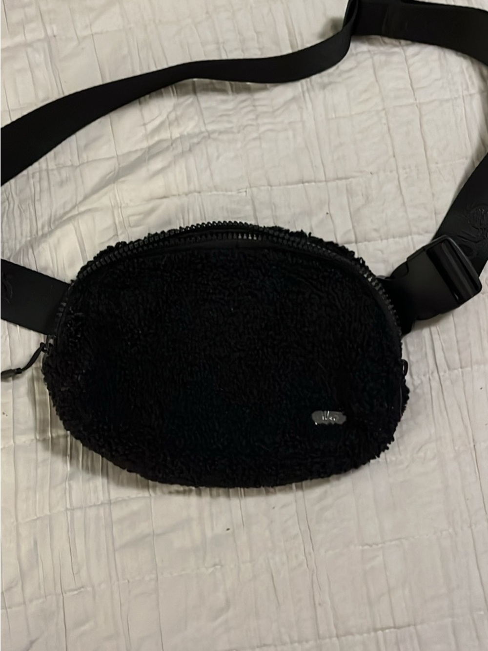 Lole Black Sherpa Mini Belt Bag